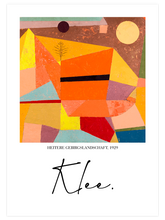 Klee Joyful Mountain Landscape - Art Print
